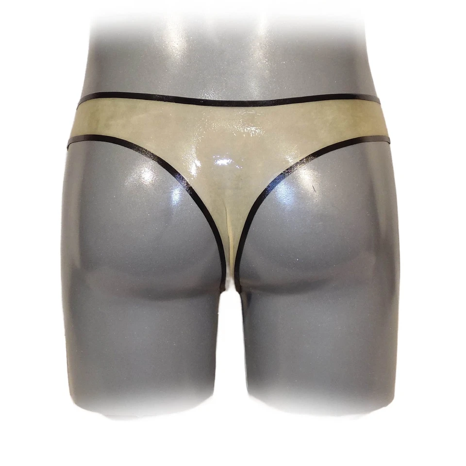 Latex Strings Transparent - Schwarzer Rand  (XXL) - Bild 3 von 4