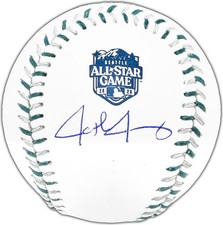 Josh Jung Auto Official 2023 All Star Game Logo Baseball Rangers Beckett Witness