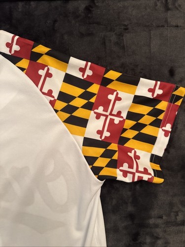 Baltimore Orioles Maryland Flag 2019 SGA White Jersey Adult Size Medium NEW! - Picture 6 of 6