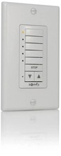 Somfy DecoFlex Wirefree RTS Wall Switch, 5-Channel, White 1810813 