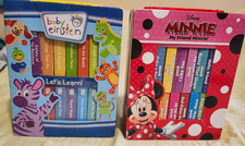 Set of 2 Disney Minnie and Baby Einstein 12 book sets pre-owned
