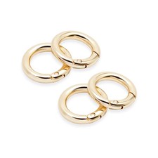 Metal O Ring Spring Opening Purse Making Snap Trigger O-Rings Clip Key Ring H...