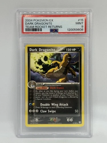 Dark Dragonite 15/109 Pokémon Team Rocket Returns Non Holo Graded PSA 9 Mint