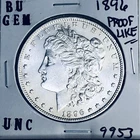 1896 BU GEM MORGAN SILVER DOLLAR UNC MS+++ U.S. MINT RARE COIN 9953