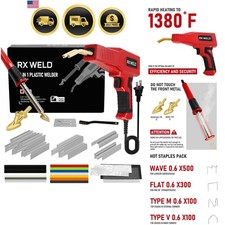 Plastic Welder, 2 in 1 Welding Kit Repair Welder Kit 1000PCS Hot Stapler for ...