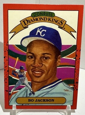 1989 Donruss Diamond Kings Bo Jackson #1 Kansas City Royals Baseball Card