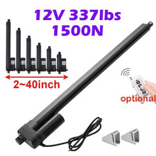 1500N Electric Linear Actuator Motor 12V 2inch~40inch Waterproof Remote 337lbs