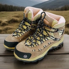 Hi-Tec Boots Womens Size 6 Taupe Blush Bandera Mid-Rise Waterproof Hiking Nature