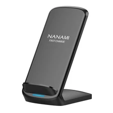 Nanami Upgraded Fast Wireless Charger, Qi-certified Wireless Charging 