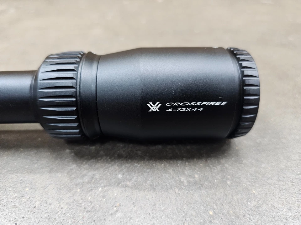 USADO Vortex Optics Crossfire II 4-12x44mm V-Plex Retícula 1/4 MOA Click CF2-31013 Foto 3 de 4
