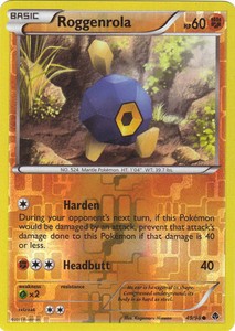 Roggenrola 49/98 B&W Emerging Powers REVERSE HOLO PERFECT MINT! Pokemon