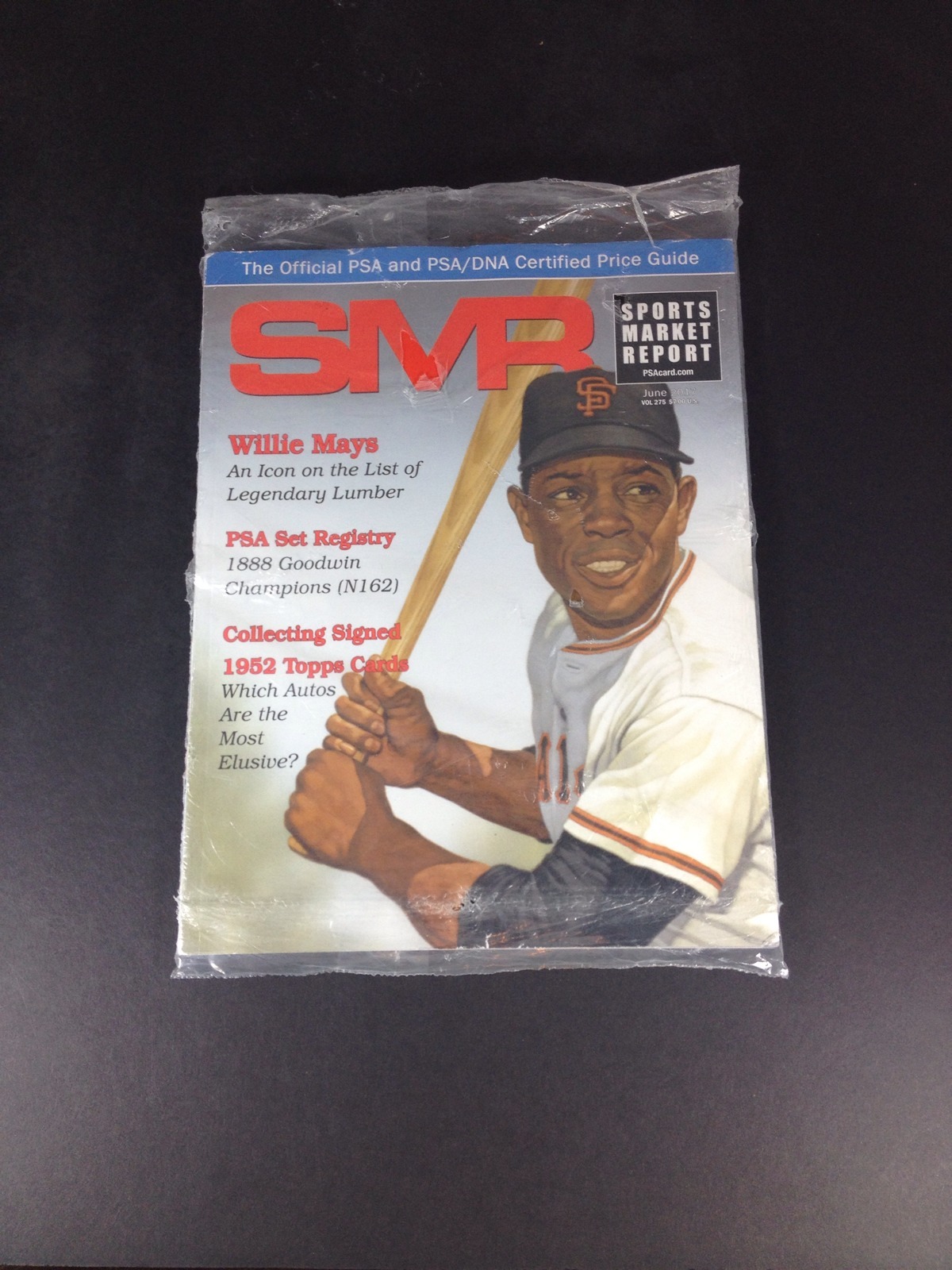 Willie Mays PSA Sports Market Report Magazine, June 2017, New In