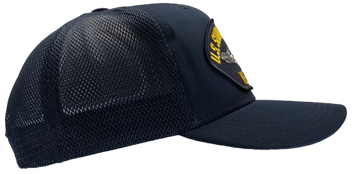 US Navy Corpsman Hat Dark Blue TRUCKER Ball Cap Mesh Back