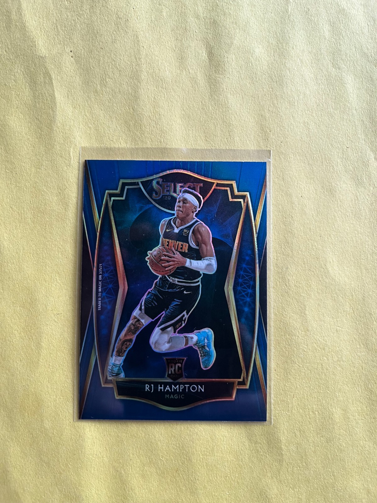 2020-21 Select RJ Hampton RC BLUE PRIZM #195 Rookie Premier Level Parallel 1