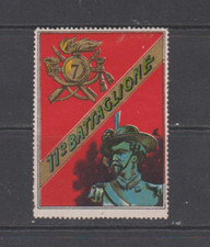 Italy/WWI 7th Regiment 11th Battalion Bersaglieri DELANDRE poster stamp/label