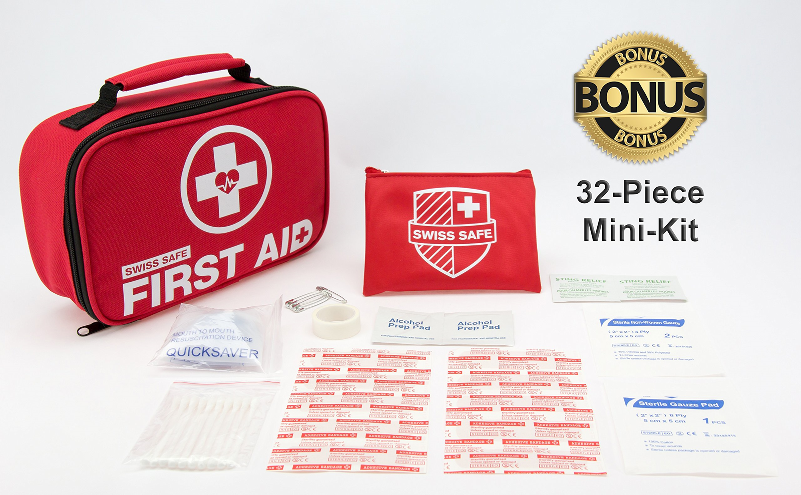 Swiss Safe 120 Piece First Aid Kit for sale online eBay
