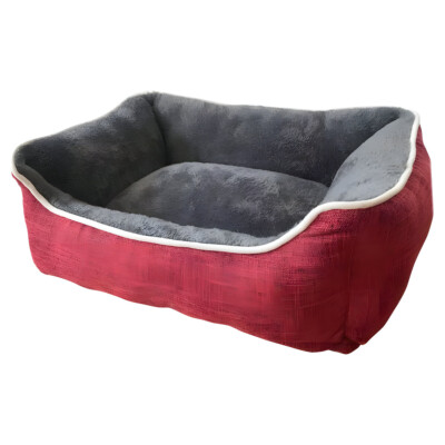 Nobby Hundebett Classic Arno bordeaux, eckig, weich, Anti-Rutsch, waschbar