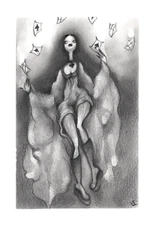 Original pencil and ink illustration