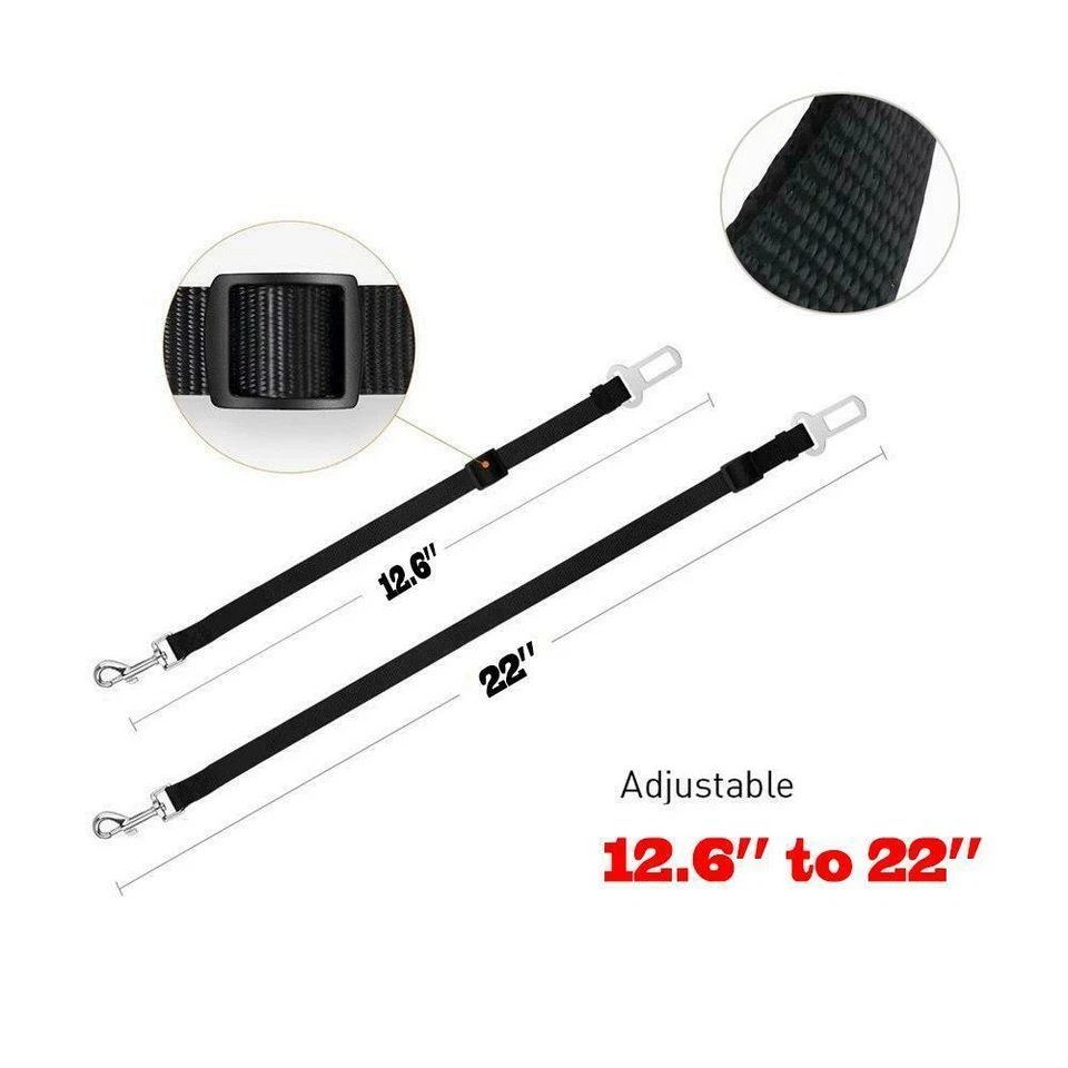 Adjustable Pet Cat Dog Car Safety Belt Collars Pet Restraint Leash Travel Clip - Image 4 of 4