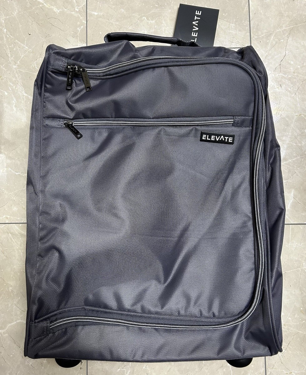 Elevate Under Seat Cabin Suitcase Grey Wheel Trolley Handle