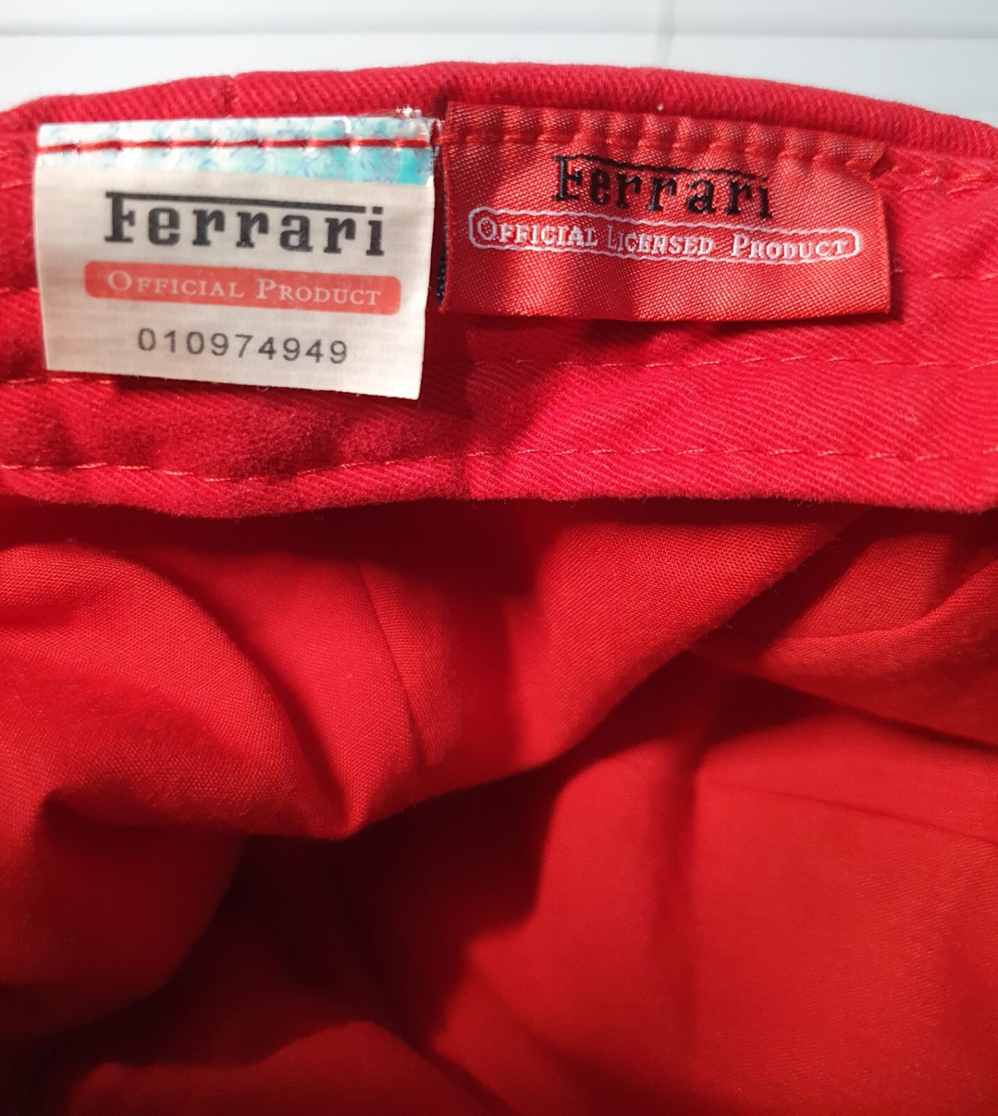 Casquette Ferrari F1 Vintage - Fernando Alonso, Rouge, 5 Panneaux, Adjustable, Homme