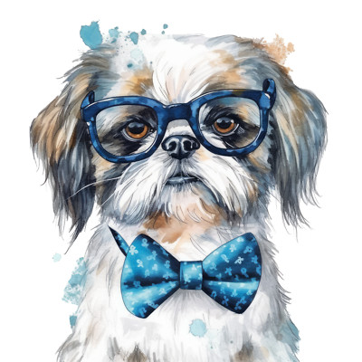 100X Shih Tzu Auto Aufkleber 9x9 cm Hunde Sticker Wetterfest & Selbstklebend