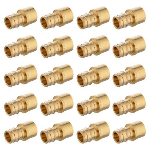 EFIELD 20 PCS Pex-A 1/2"x1/2"  Female Sweat Adapter Expansion Brass Fittings
