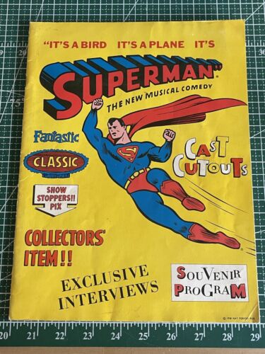 It's A Bird, It's A Plane, It's Superman Souvenir Program 1966 w/ Ticket Stub !
