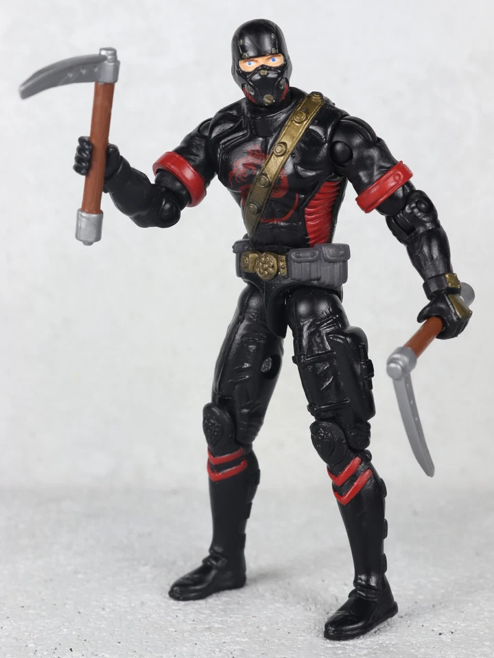 GI Joe Ninja Battles Set BLACK DRAGON NINJA v2 Cobra Warrior Figure Hasbro 2005 - Image 3 of 3