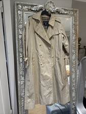 Vintage Burberry Trench Coat Size 08 Petite L90d Order Hm61631/05 1980s