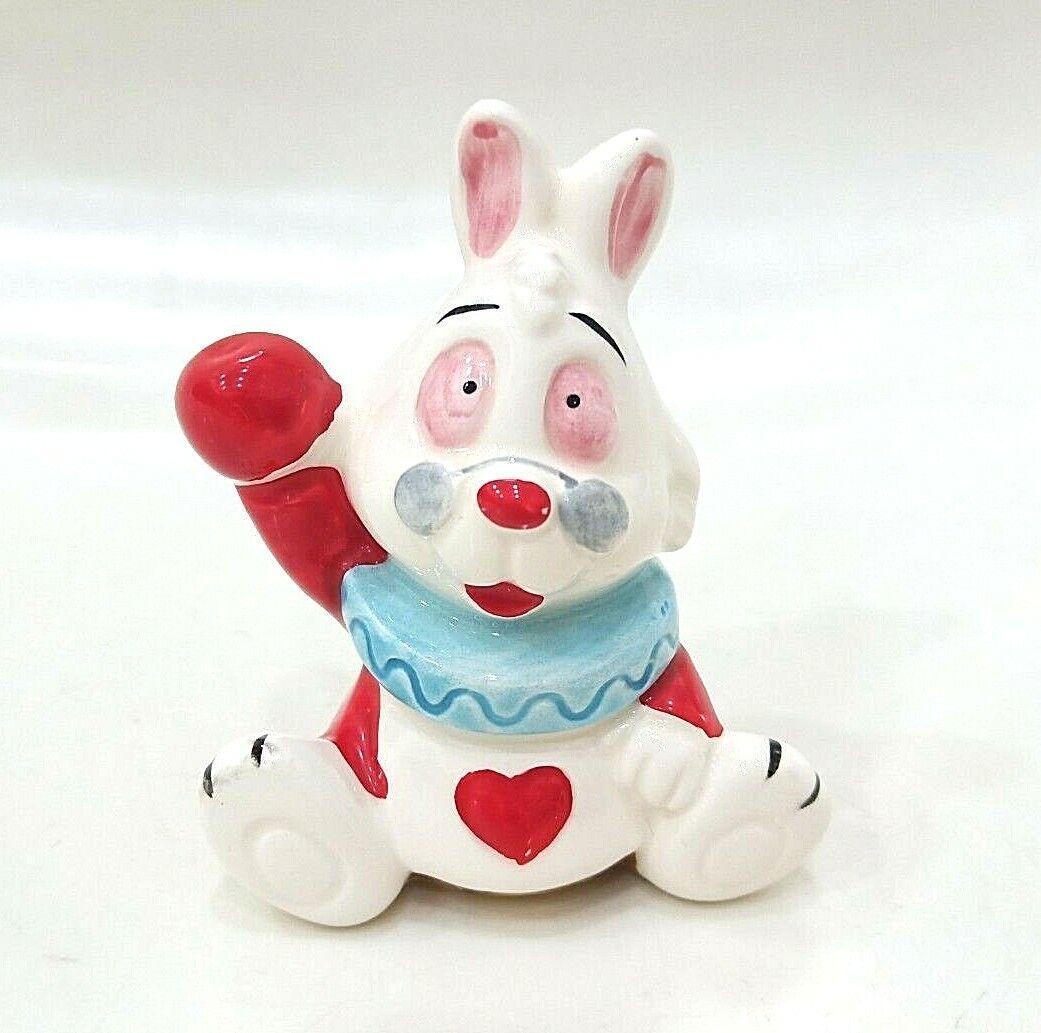 Disney Alicia en el País de las Maravillas Conejo Blanco Cerámica Porcelana...