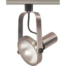 SATCO 1-Light PAR38 Brushed Nickel Gimbal Ring Track Lighting Head