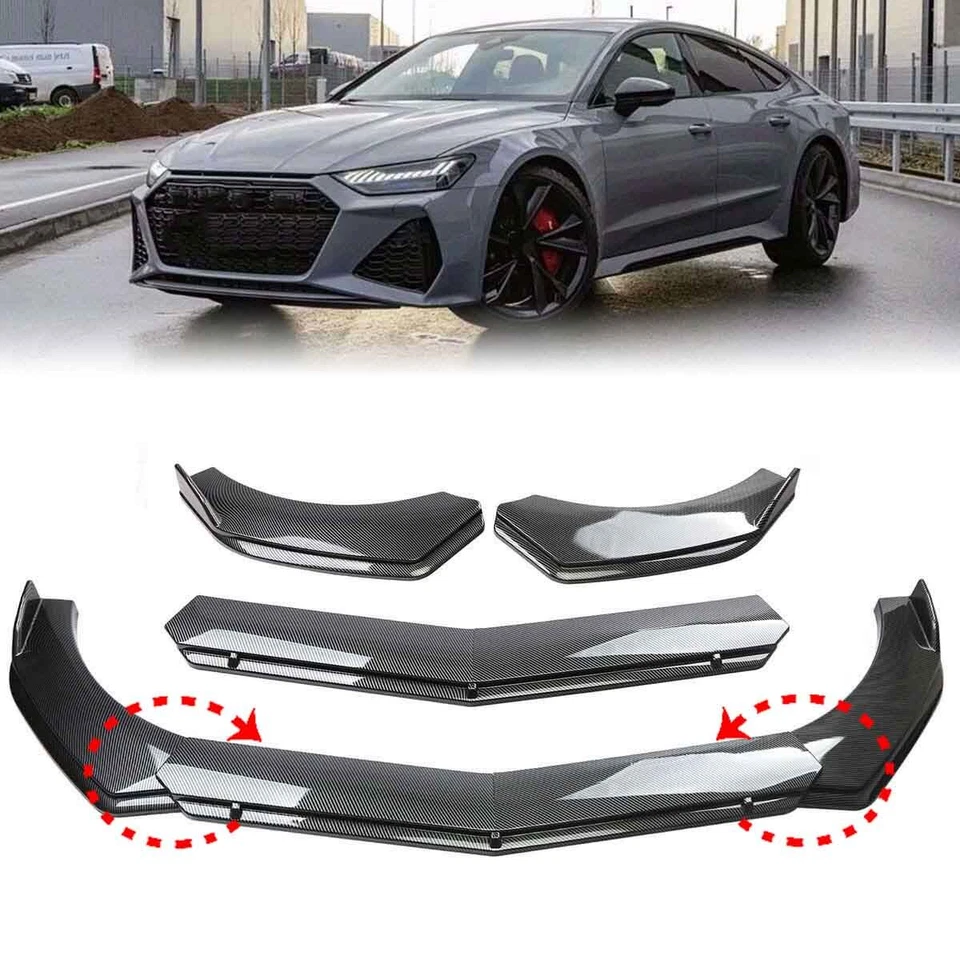 Carbon Fiber For Ford Explorer ST Front Bumper Lip Spoiler Splitter Diffuser DP Foto 2 de 4