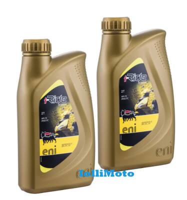 2X ÖL MISCHUNG AGIP ENI I-RIDE 100% SINTETISCH VESPA APE SCOOTER MOTORROLLERS