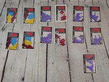 NEW lot of 13 pkgs HEIDI GRACE designs / BALLOONS, X & O, BIKINI - GLASS EFFECTS