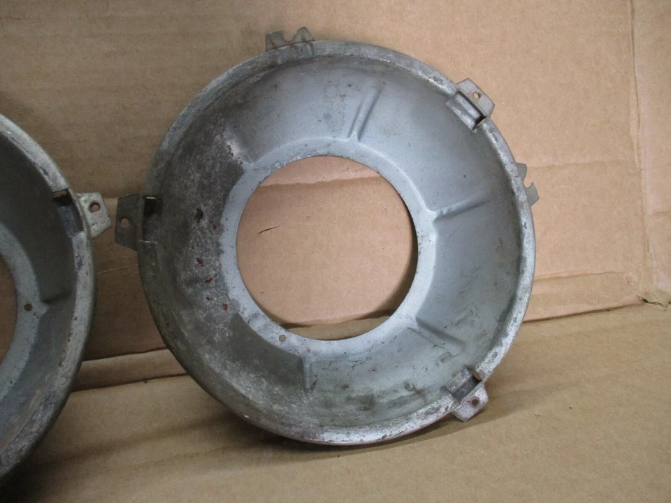 Par de biseles de faros vintage MG MGB Austin Healey Triumph P Foto 3 de 4