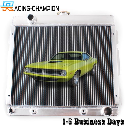 4 Row Radiator For 19701972 PLYMOUTH Duster Valiant/Dodge Dart 5.2L V8