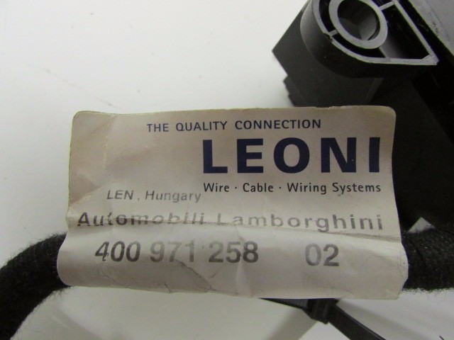 Lamborghini Gallardo, Harness to Engine Control Fuse Box, Used, P/N 400971258