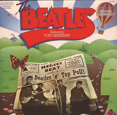 The Beatles Featuring Tony Sheridan - Vinyl LP (1976) (VG+/VG) UK press