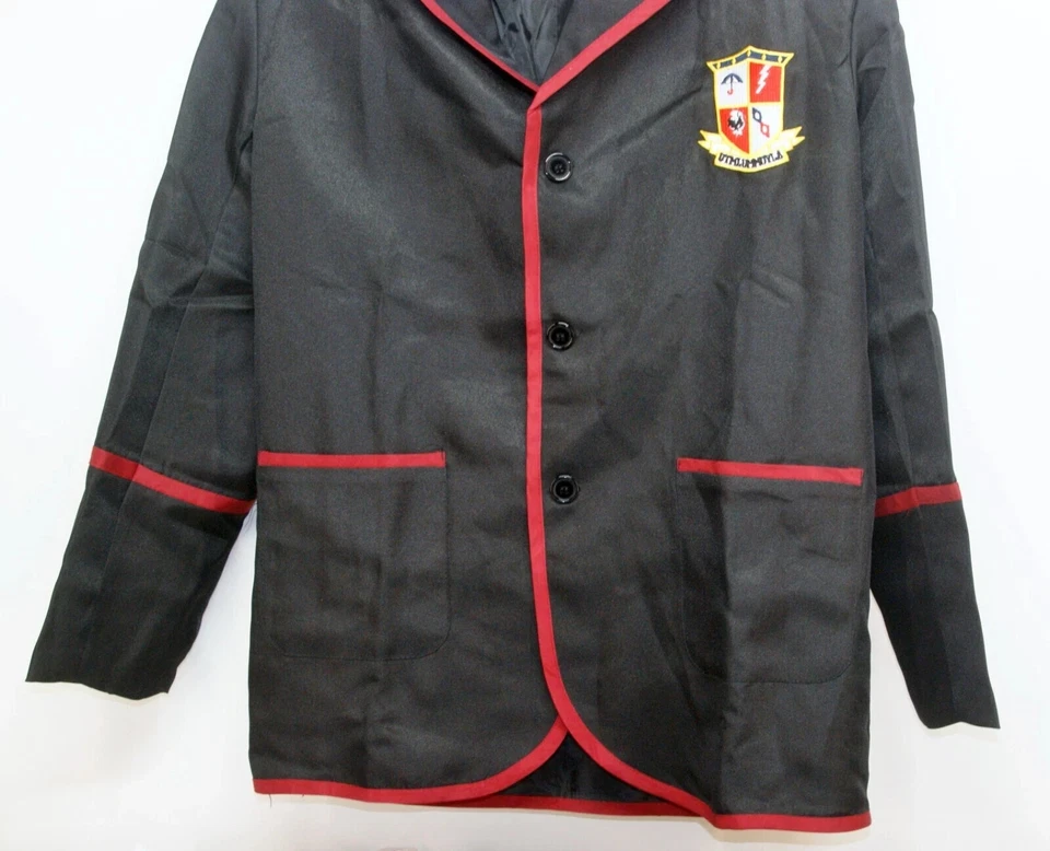 Conjunto de uniforme de disfraz de niña escolar para mujer grande - chaqueta, camisa, pantalones cortos, corbata, calcetín Foto 4 de 4