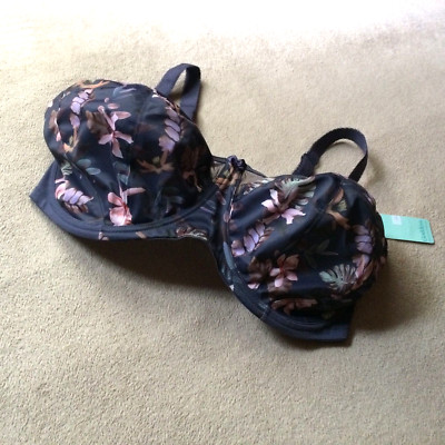 Goddess 40K Utopia Kayla Underwire Banded Bra Style 6162 NWT