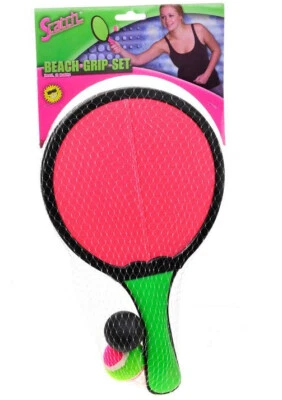 Klettball Spiel Ballspiele Beach Ball Scatchball mit 2 Bälle Strand Garten (G17)