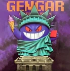 Gengar cosplay Statue of Liberty - Pokemon Gengar Figure 5.5" - Rare Collectible