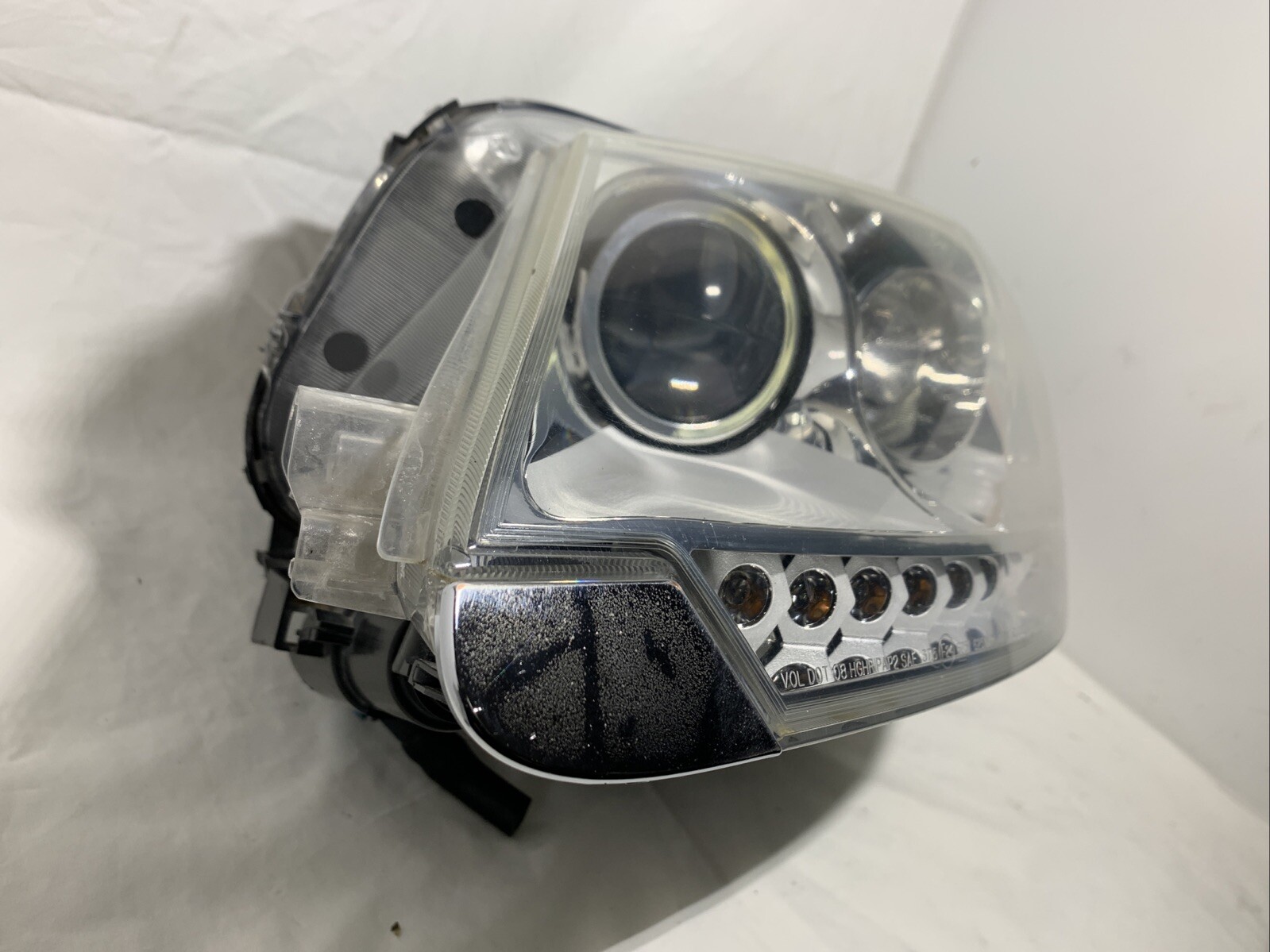 09-13 Maserati Quattroporte M139 Left Driver Headlight Lamp HID Xenon Chrome OEM