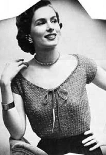 Suéter Vintage Damas #1 SOLO PATRONES DE CROCHET