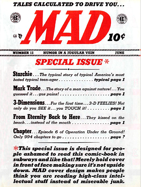 MAD Magazine #12 - June 1954 - Cover Poster | eBay