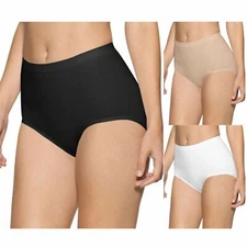 6 Unit Ladies Womens Cotton Plain Maxi Full Briefs Adults Knickers Pants 10-24