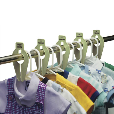 Baby Buddy Size-It Closet Organizers | Clothes Dividers for Baby & Kids Nursery