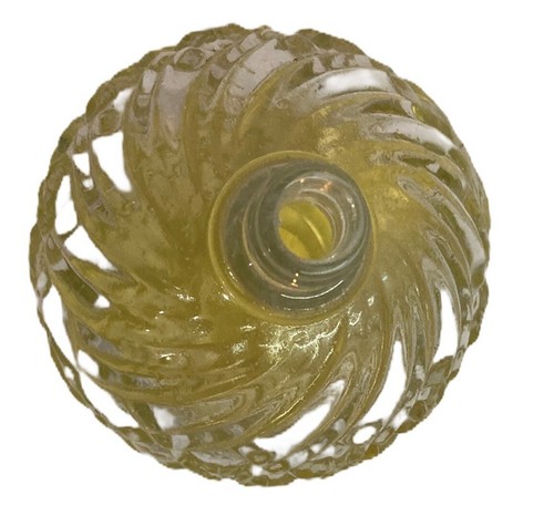 Avon Bath Oil Vintage 1980s Soft Swirls Bath Glass Decanter Skin So Soft - Picture 9 of 9