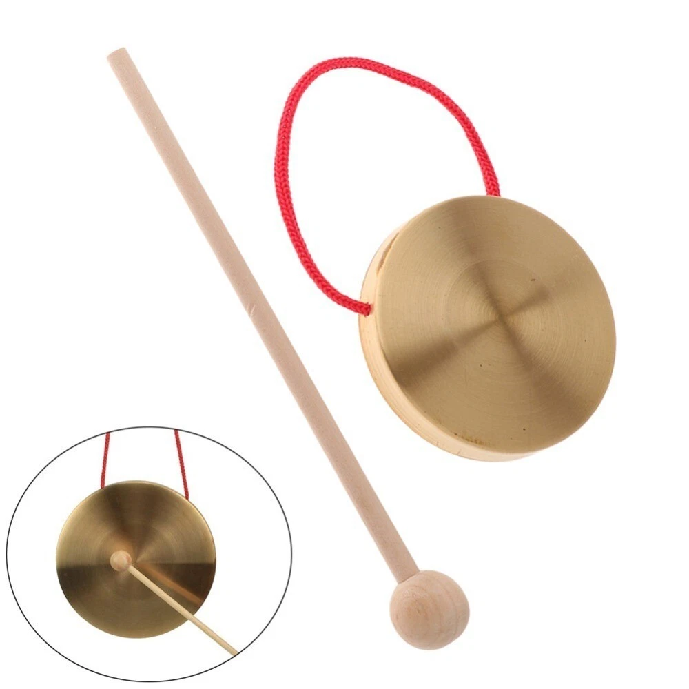 Metal Wooden Hand Gong Cymbals Accessory Instrument with Round
